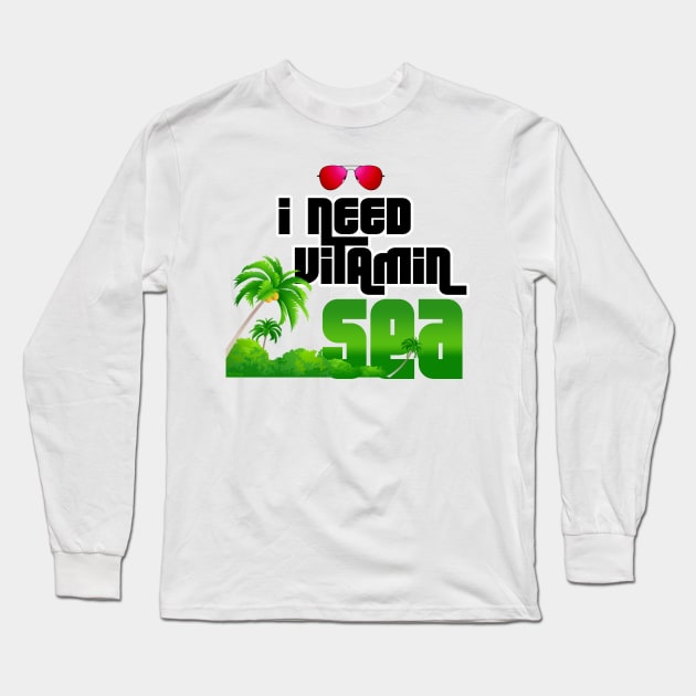 Summer Time Long Sleeve T-Shirt by FredMuhia